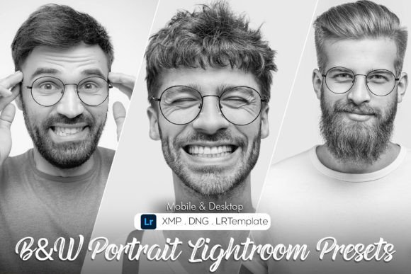Download Black &amp; White Portrait Lightroom Presets - Premium Bundle